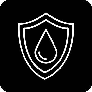 su damlası simgesi soyut arkaplanda izole edildi