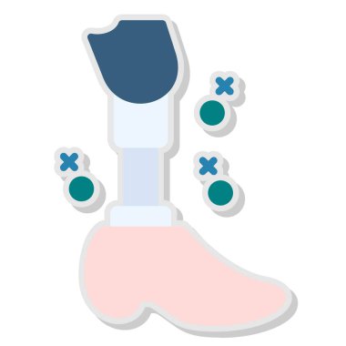 Tıbbi eldiven ikonlu bacak