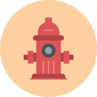 Hydrant ağ simgesi, vektör illüstrasyonu