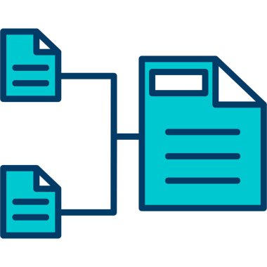 veri dosyaları vektör çizgisi simgesi, vektör illüstrasyonu, dış hat simgesi arkaplanı