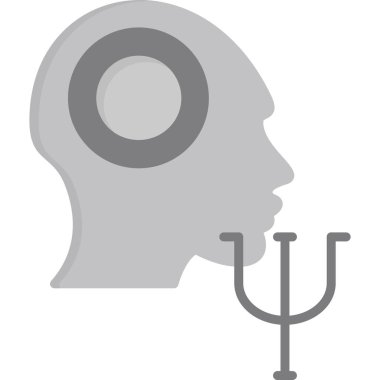 Beyin cerrahisi simgesi, vektör illüstrasyonu