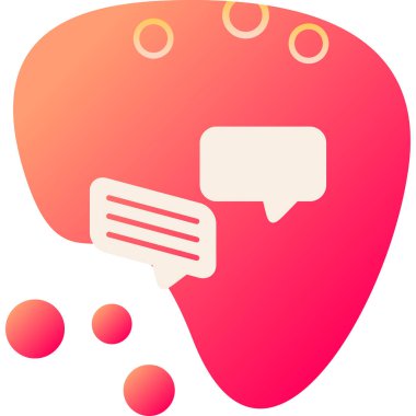 Konuşma balonu. Basit resimleme