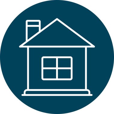 Ev simgesi, vektör illüstrasyon tasarımı