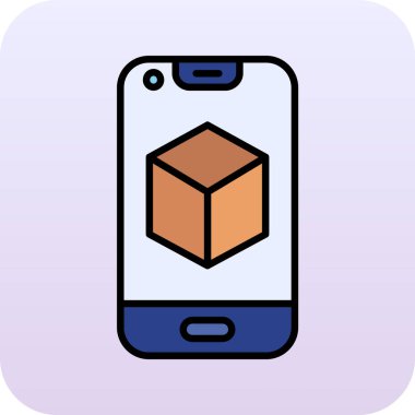 parsel simgesi, vektör illüstrasyonu basit tasarım