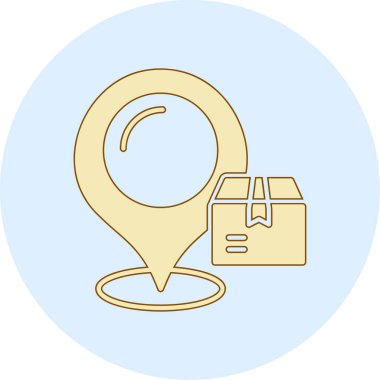 harita, navigasyon ve seyahat için konum vektör simgesi modern basit vektör çizimi.