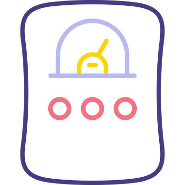 Benzin istasyonu. Basit resimleme