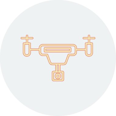 Moda biçimi izole edilmiş arkaplanda drone simgesi
