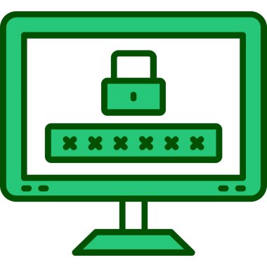 Sunucu. Web simgesi basit illüstrasyon