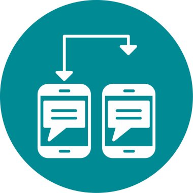 Akıllı telefon simgesinin vektör illüstrasyonu