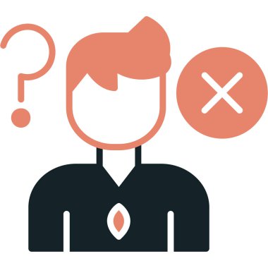 Soru düz vektör simgesi