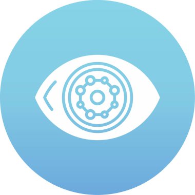 Göz simgesi vektör illüstrasyonu