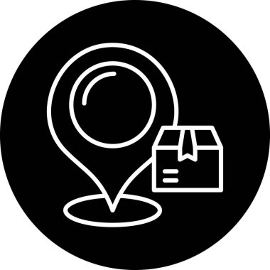 konum simgesi vektör illüstrasyonu