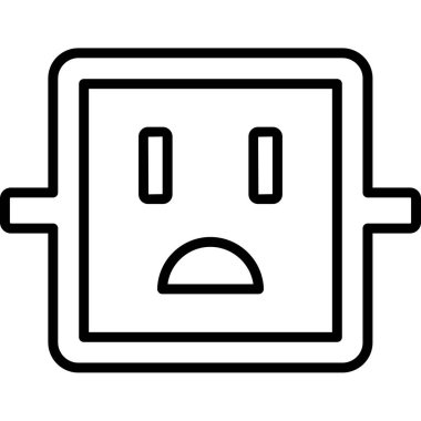 soket soket simgesi vektör çizimi çizimi