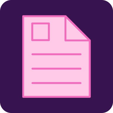 vektör belgesi web simgesi