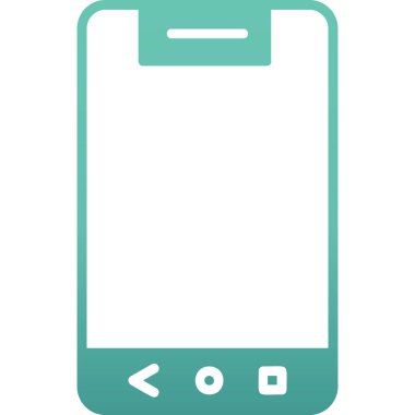 Cep telefonu simgesi, vektör illüstrasyonu