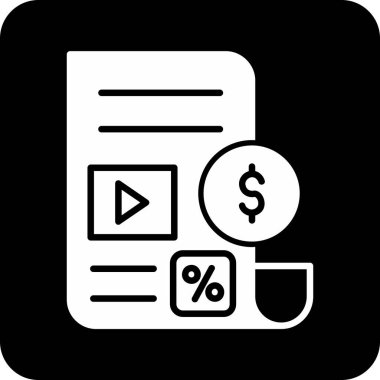 iş vektörü glyph düz simgesi