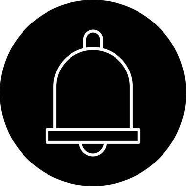 Çan simgesi vektör illüstrasyonu