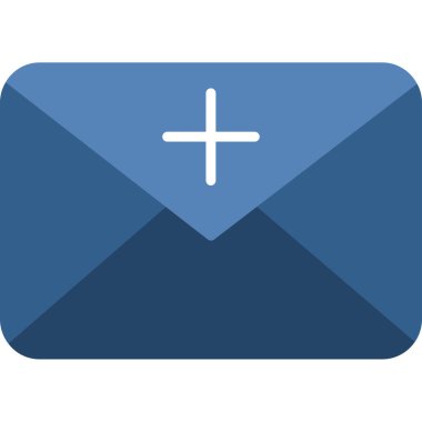 zarf e- posta simgesi vektör illüstrasyonu