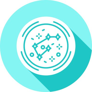 Uydu simgesi beyaz arkaplanda izole edildi. Renkli taslak konsepti. Vektör.