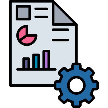 Web tasarımı ve geliştirme renkli çizgi vektör simgesi