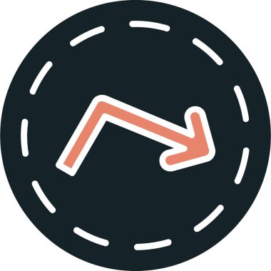 Bir topun izole edilmiş tek bir simgesinin vektör çizimi