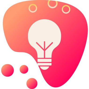 Ampul. Web simgesi basit tasarım