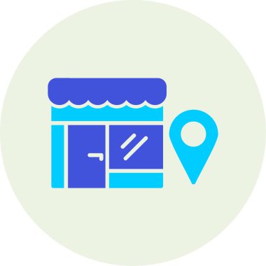 Harita konumu. Basit illüstrasyon