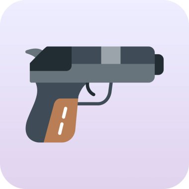 silah web simgesi, vektör çizim