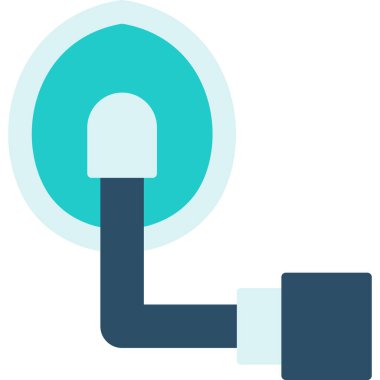 dambıl fitness simgesi düz stil