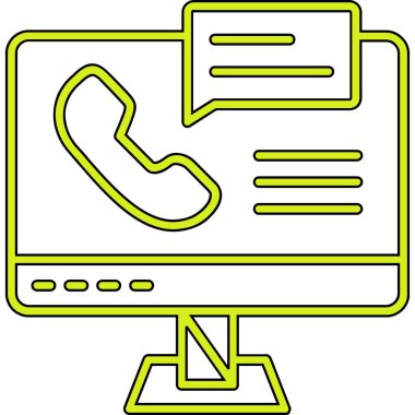 Çağrı merkezi. Web simgesi