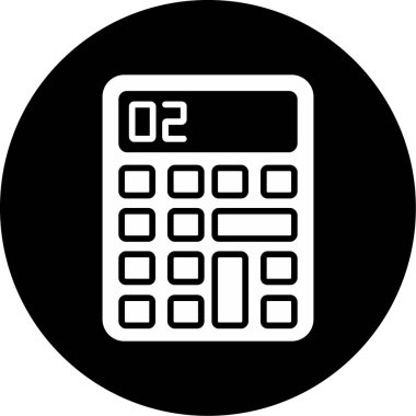 hesap makinesi simgesi, vektör illüstrasyonu