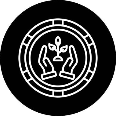 Bir ağaç simgesinin vektör illüstrasyonu