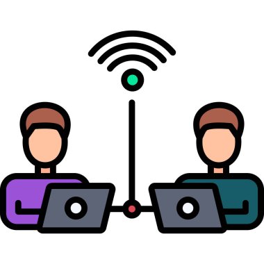 wifi simgesi vektör illüstrasyonu