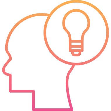 yaratıcı fikir ampul simgesi