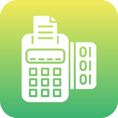 Eşsiz Hesap Makinesi Vektör Kabartma Simgesi