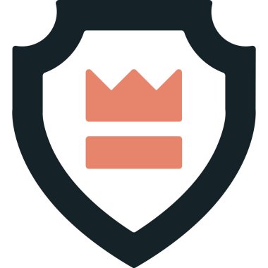 Modern kalkan simgesinin vektör çizimi