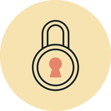 ikon vektör illüstrasyonunu kilitle