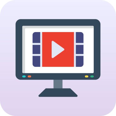 bir ekran simgesi ile bilgisayar monitörü