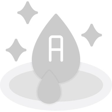 Bir su damlası simgesinin vektör illüstrasyonu