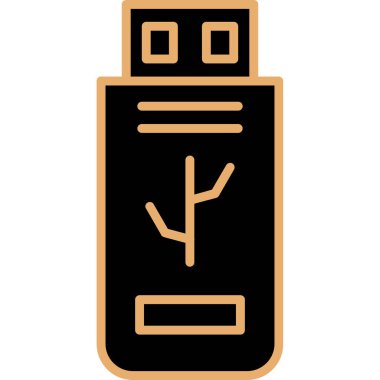 Hafıza kartı simgesi. Web için hafıza kartı vektör simgelerinin özet çizimi