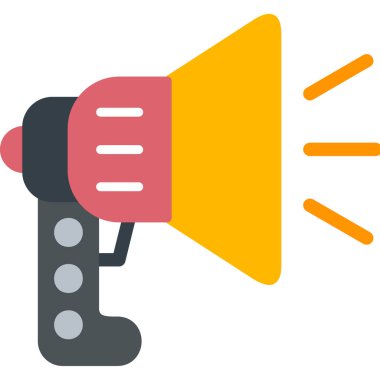 Megafon hoparlörü vektör illüstrasyonu