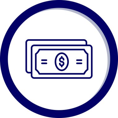 Para için. Web simgesi basit illüstrasyon