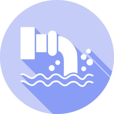 Su. Web simgesi basit illüstrasyon