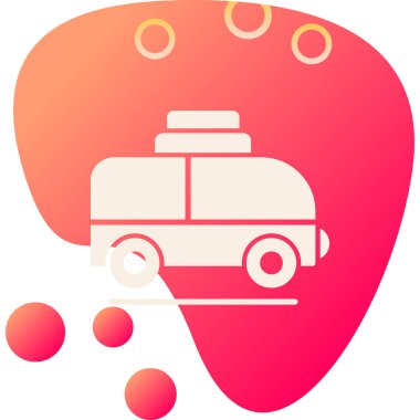 - Araba. Web simgesi basit illüstrasyon