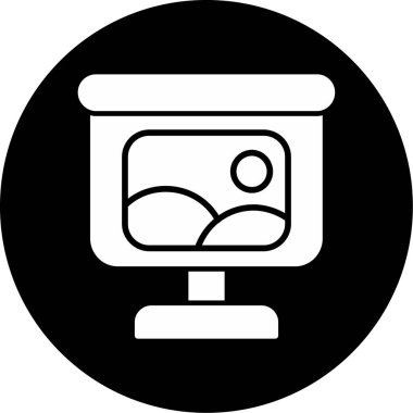 video kamera simgesi, vektör illüstrasyonu