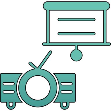 bilgisayar yazıcı simgesi vektör illüstrasyon tasarımı