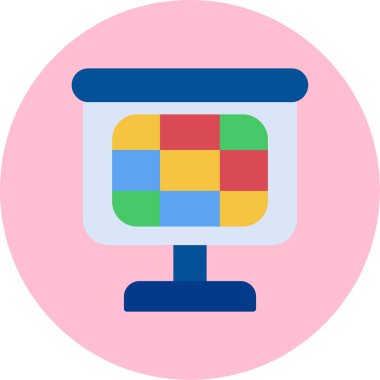 bilgisayar izleyici vektör simgesi