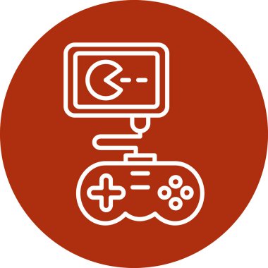 Oyun. Web simgesi basit illüstrasyon