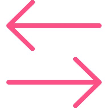 Ok şu ince çizgi vektör simgesi