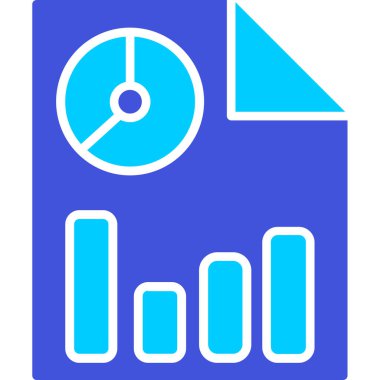 İş grafiği Web simgesi basit illüstrasyon